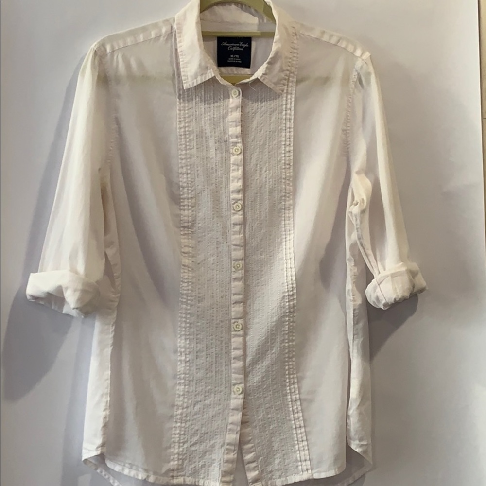 White Button Down Blouse